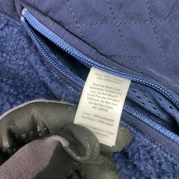 Vineyard Vines Reversible Fleece Plaid Vest Women's XL Blue Green Scotch Check - Picture 10 of 15